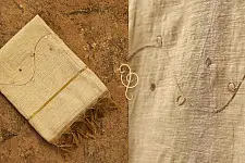 सूरजमुखी ✺ Handwoven Silk Dupatta { 53 }